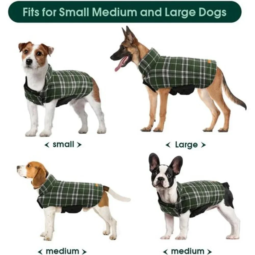 Warm Dog Coat, Waterproof Dog Coats for X-Small Dogs, Adjustable Durable
